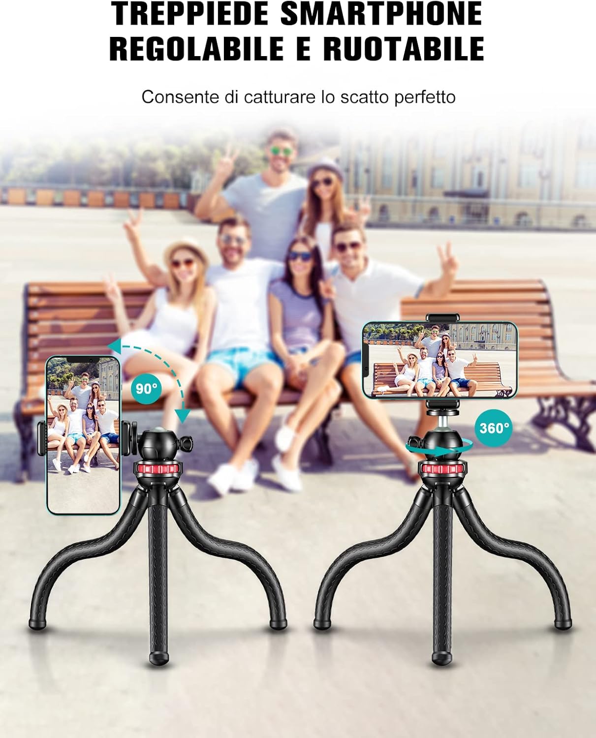 Cirycase Treppiede Flessibile per Smartphone Octopus - immagine 2