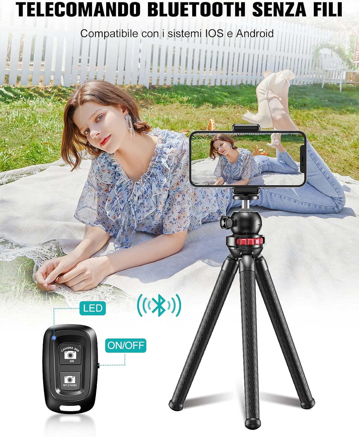 Cirycase Treppiede Flessibile per Smartphone Octopus - immagine 3