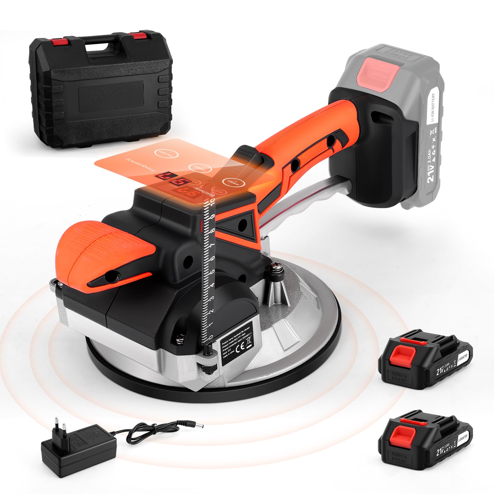 Tanniws Vibratore per Piastrelle a Batteria 100 kg