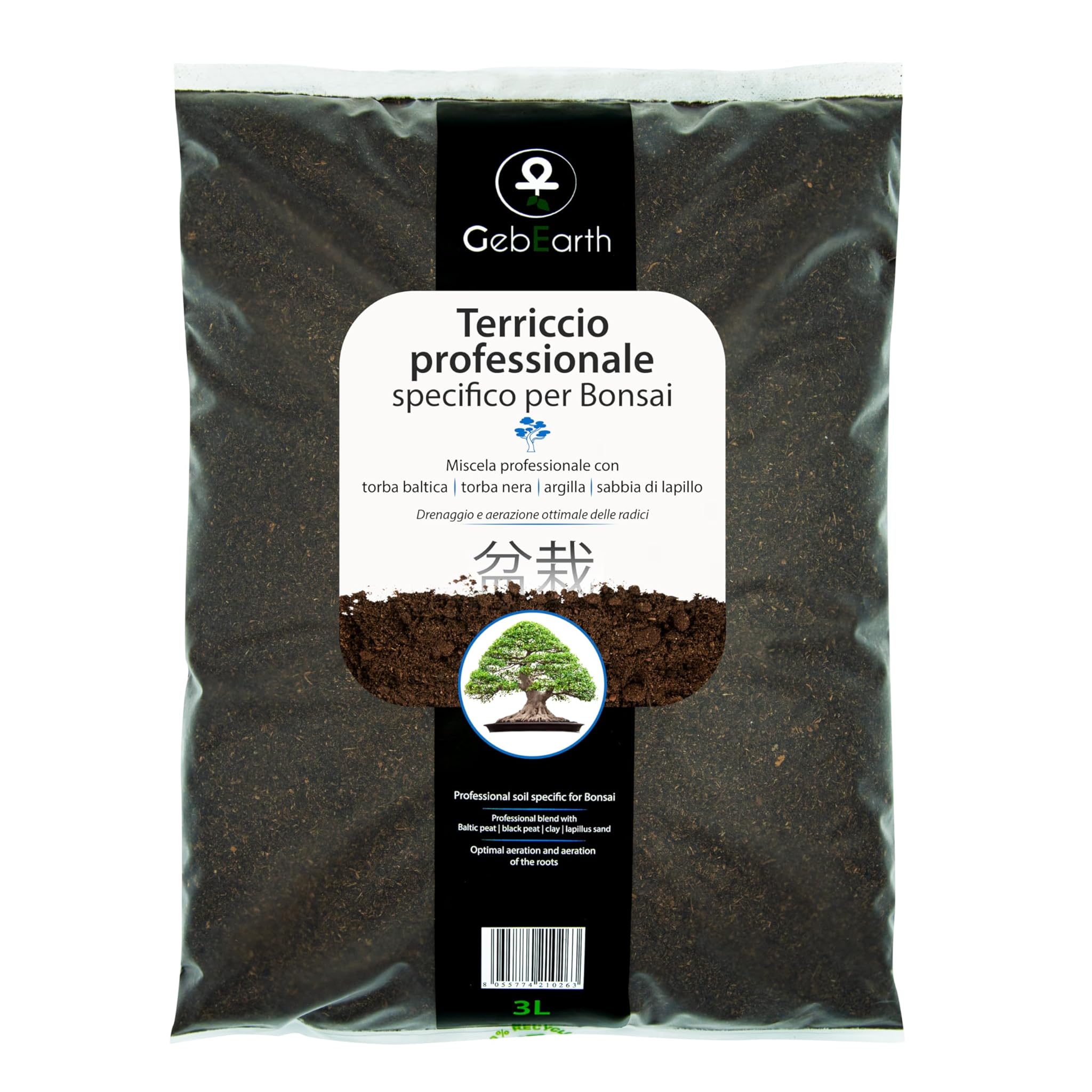 GebEarth® - Terriccio Specifico per Bonsai 3L
