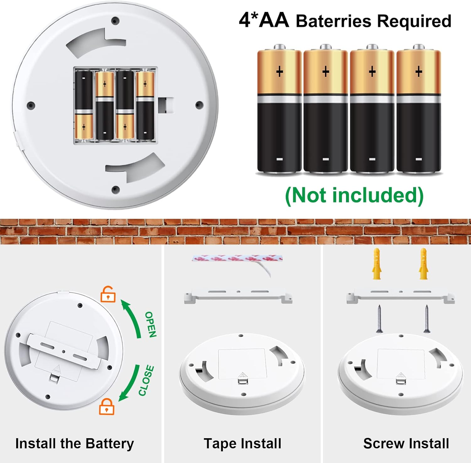 Awanber Plafoniera LED a Batteria con Sensore di Movimento - immagine 5