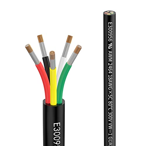 Cavo di Prolunga 18AWG 5x0,75mm² 20 Metri