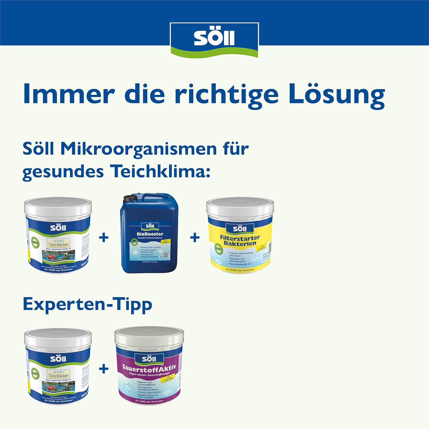 Söll Dr. Roth 10075 Pond Clear - Pulizia Acqua 3 kg - immagine 6