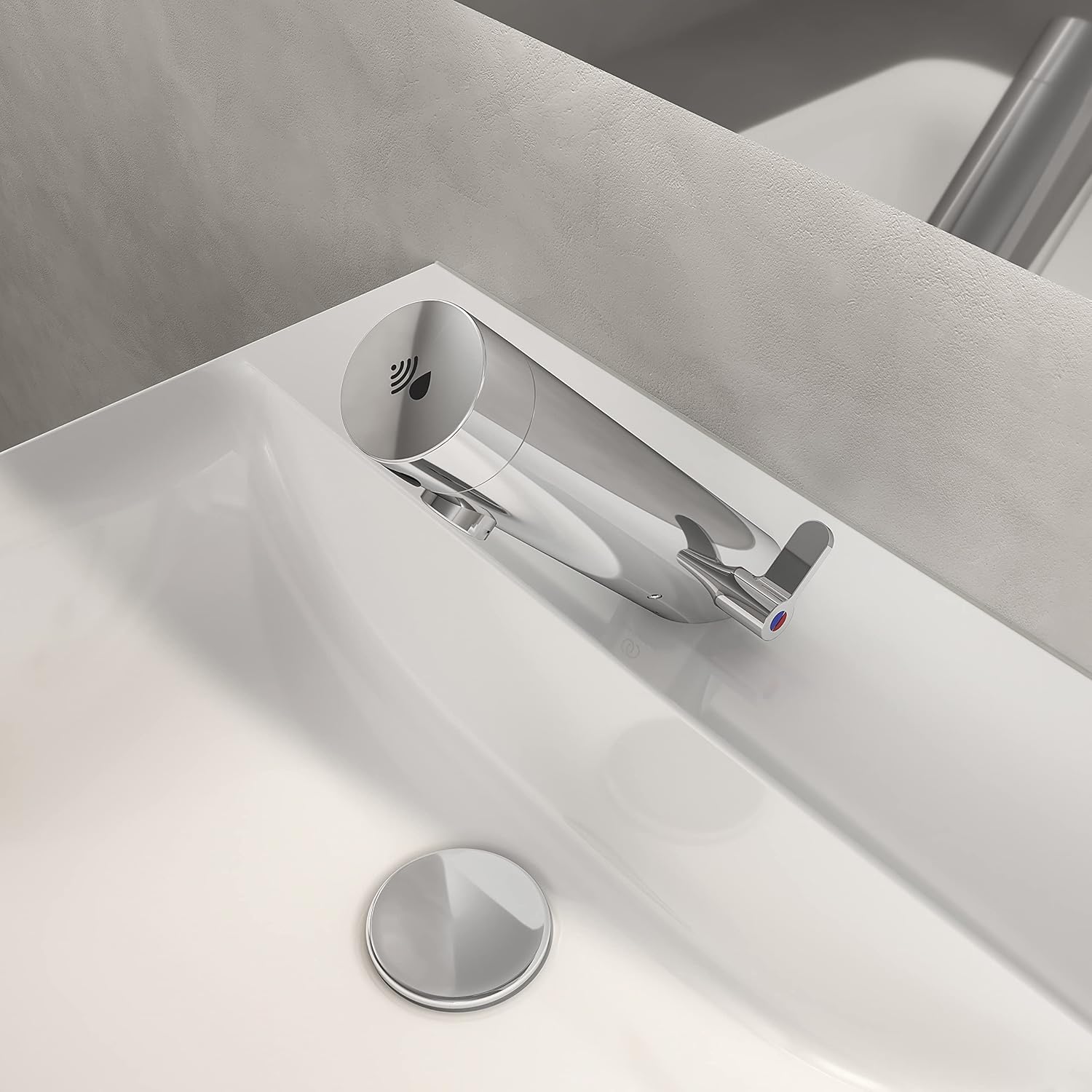 Ideal Standard - Sensorflow Miscelatore elettronico per lavabo, Cromato - immagine 5