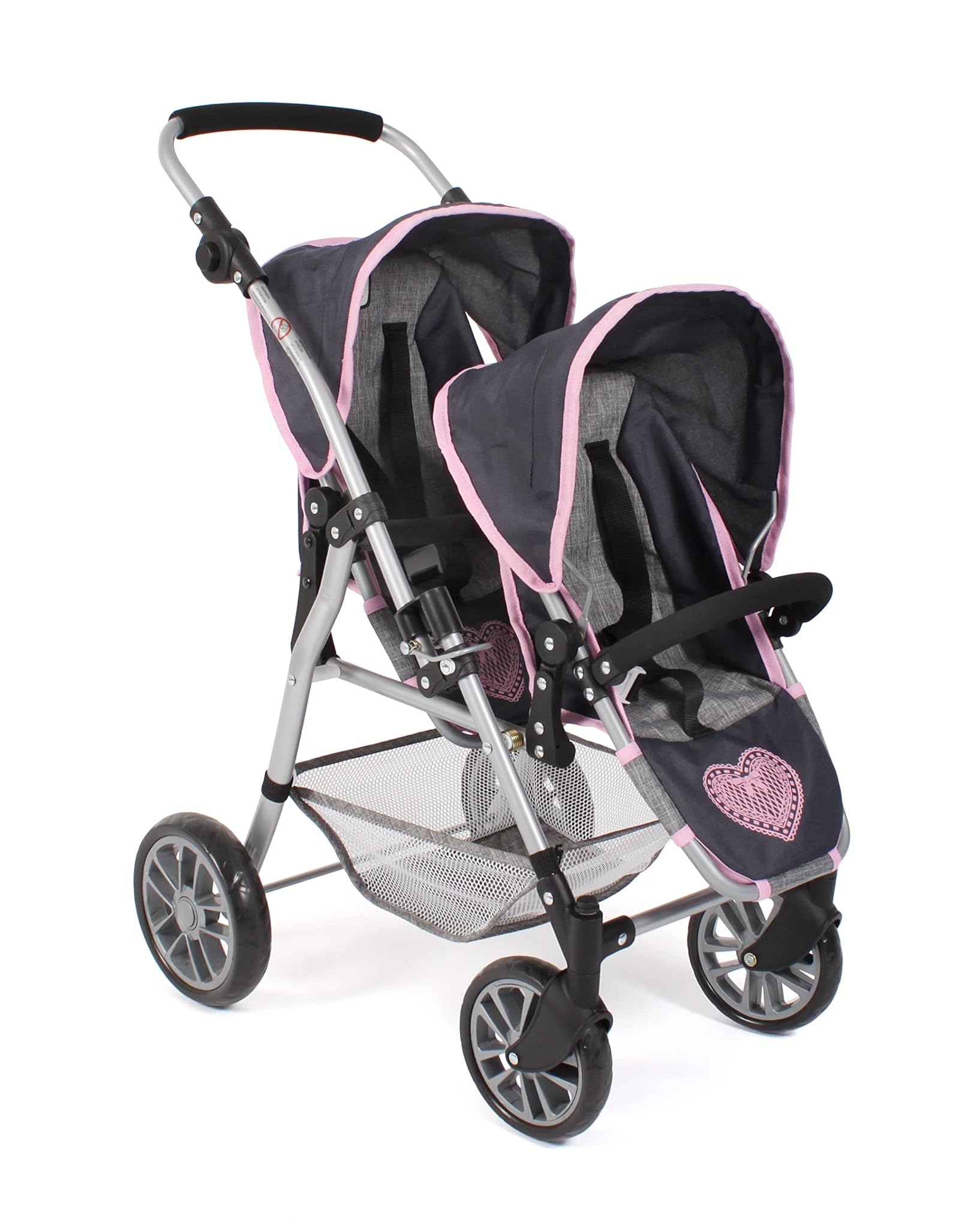 Bayer Chic 2000 - Passeggino Gemellare Twinny, Grigio