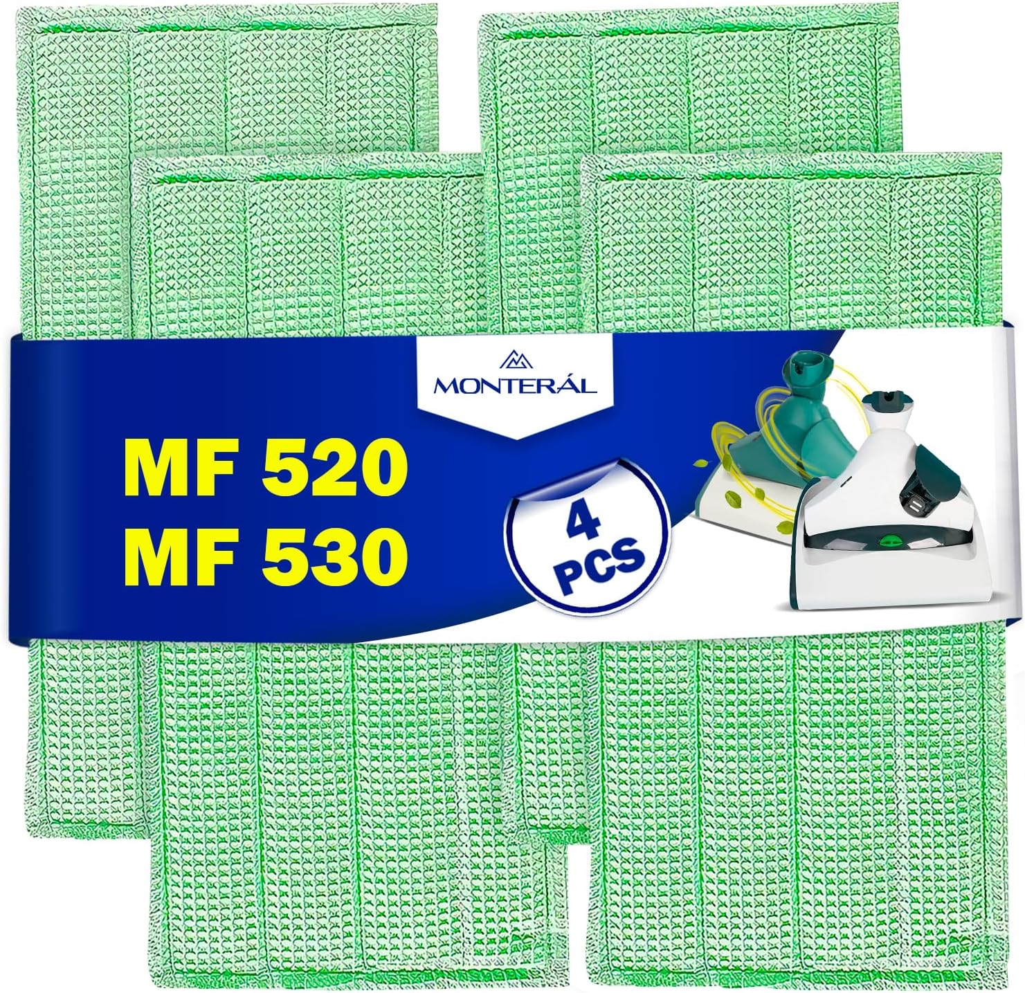 MONTERAL 4 Pezzi Panni Lavapavimenti MF520 MF530