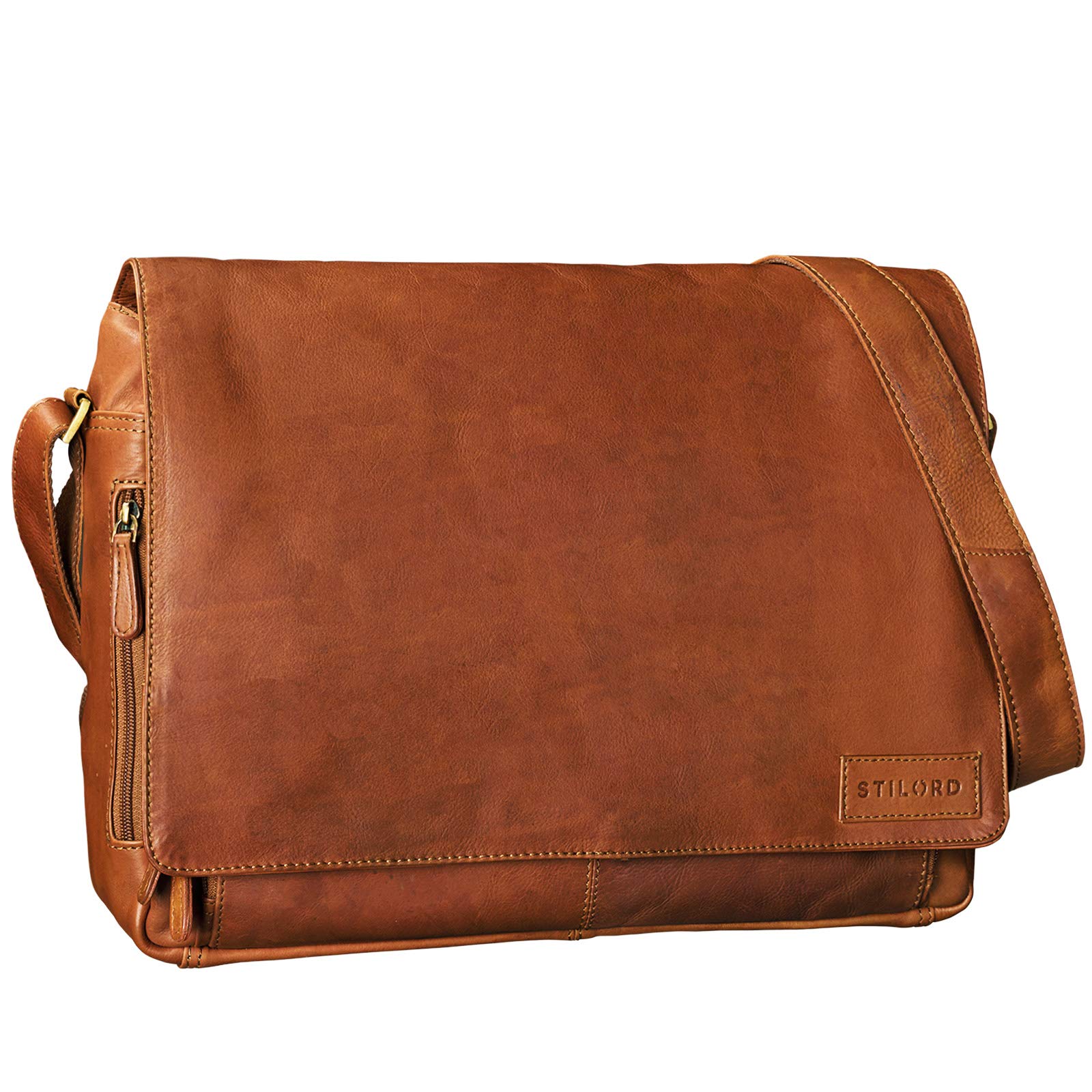 STILORD 'Rick' Borsa Vintage a Tracolla in Pelle