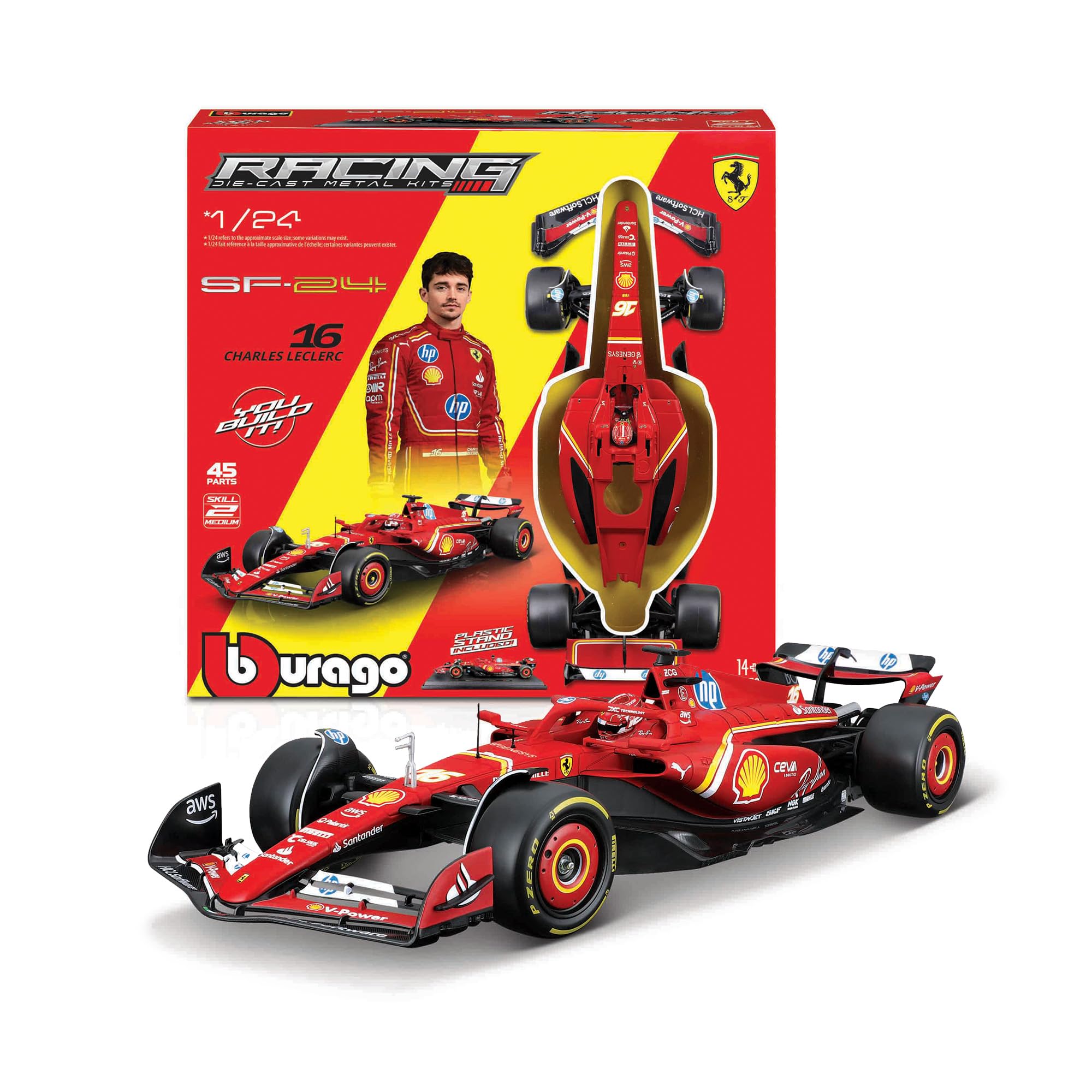 Bburago - Model Kit Ferrari F1 SF-24 (2024) 1:24
