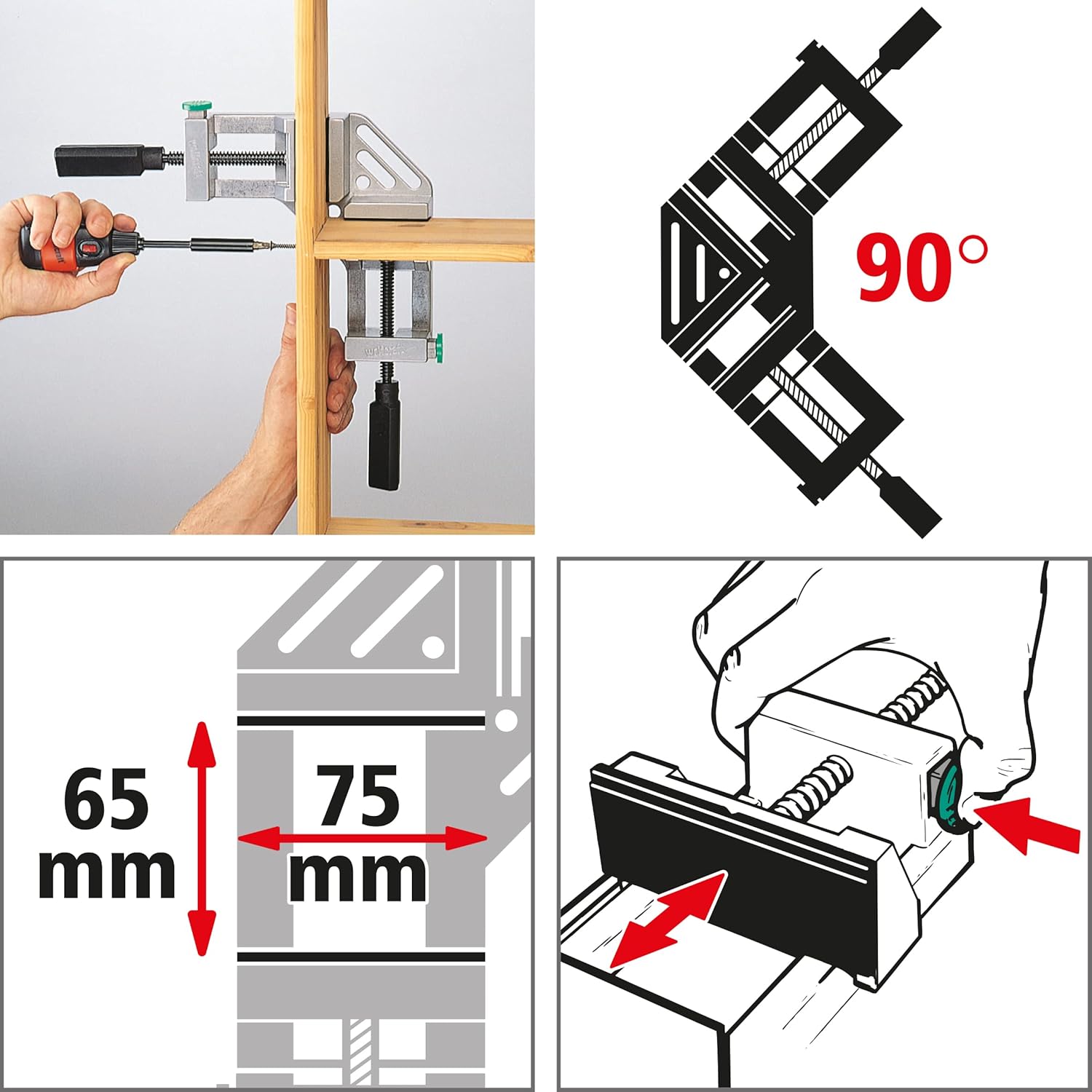 Wolfcraft Serraggio ad Angolo 3415000 - immagine 3