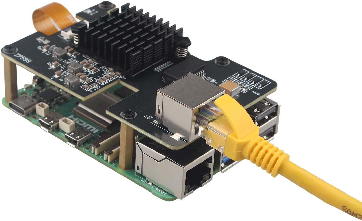 Zde ZP598 PCIe to 5GBE Ethernet Network HAT - immagine 1