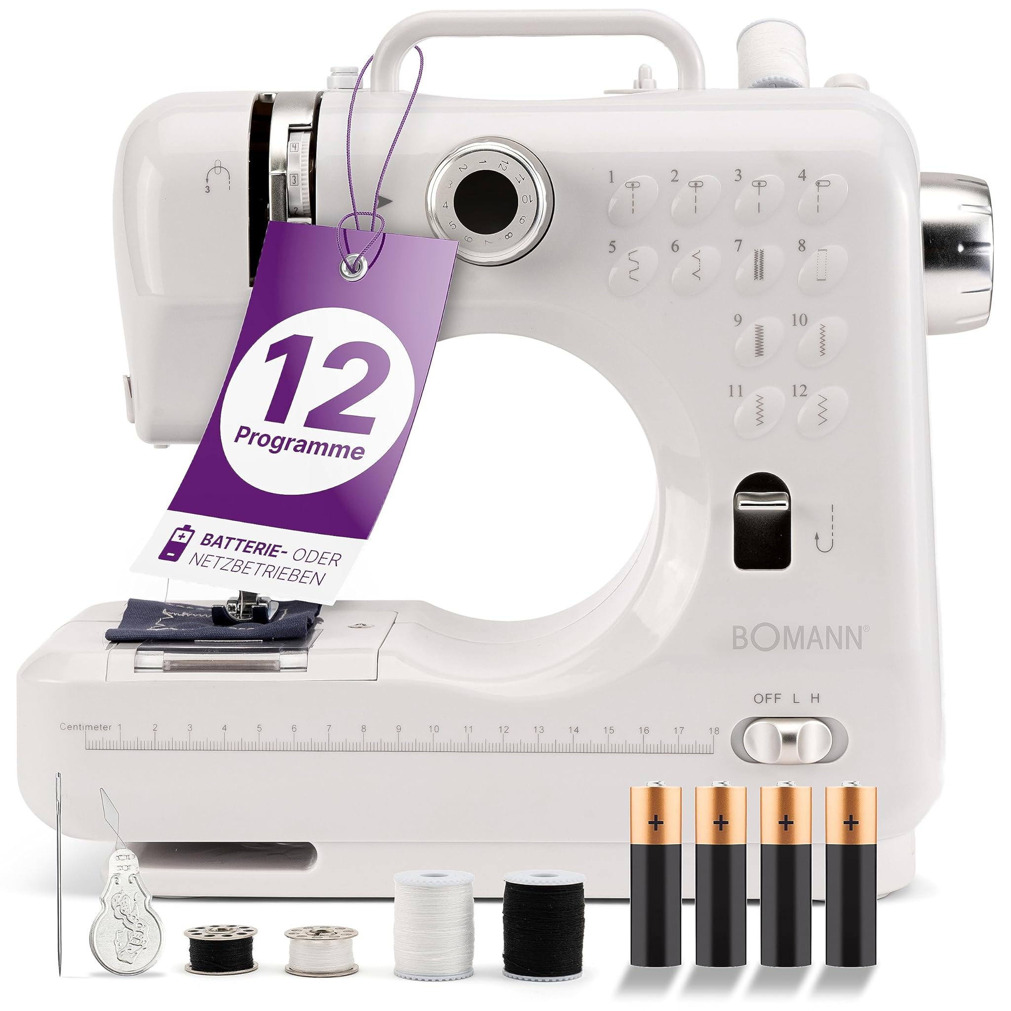 Macchina da cucire a 12 punti Bianca Bomann NM6063CB-Bianco