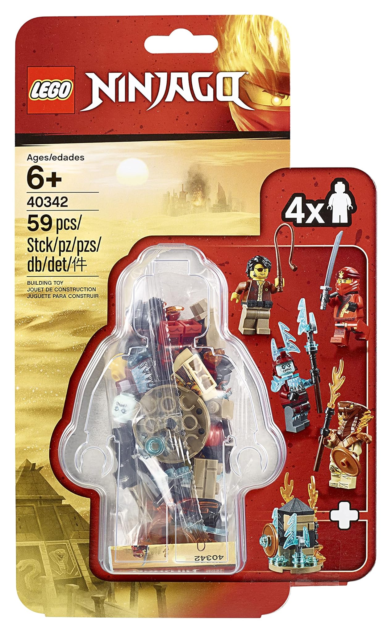 LEGO Ninjago 59 parti Exclusive Minifiguren - 4 Figurine Set - 40342
