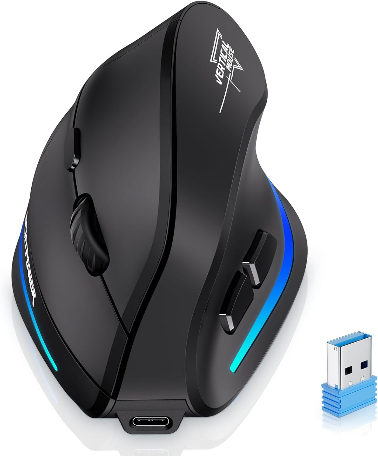 Echtpower Mouse Verticale Wireless 2.4GHz RGB - immagine 1