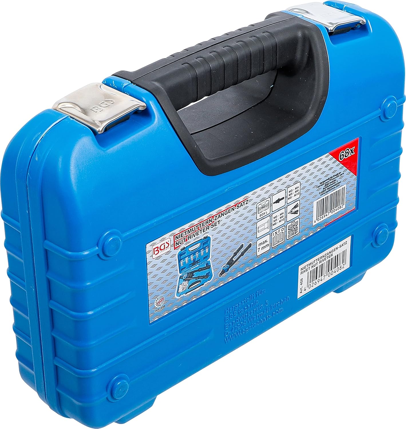 Remachadora de tuercas | M3 - M10 | 68 piezas - immagine 9