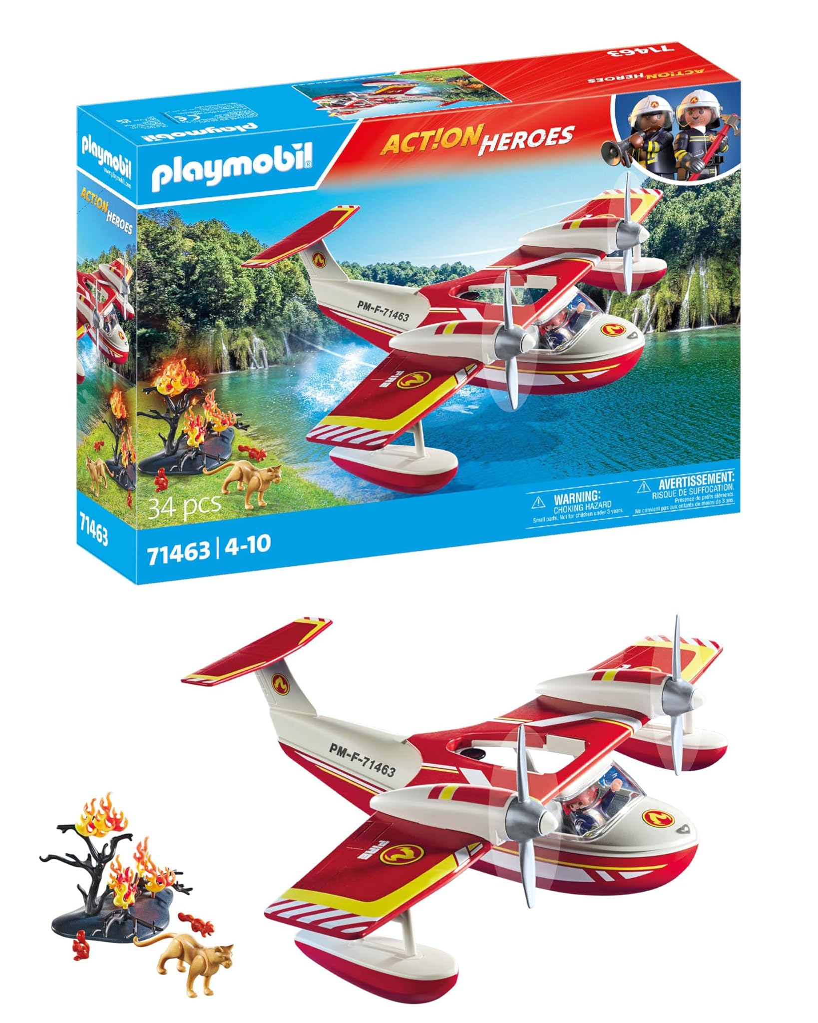 PLAYMOBIL Action Heroes 71463 Idrovolante Pompieri