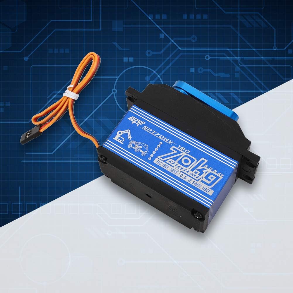 70KG RC Servo Digitale Impermeabile in Metallo, Nero - immagine 5