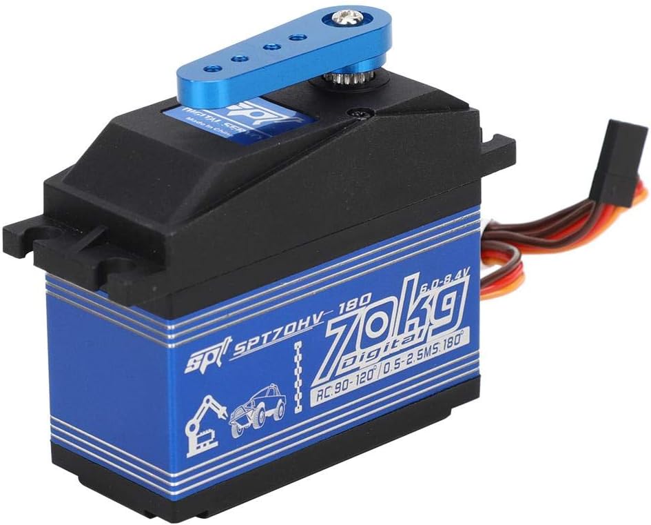 70KG RC Servo Digitale Impermeabile in Metallo, Nero - immagine 8