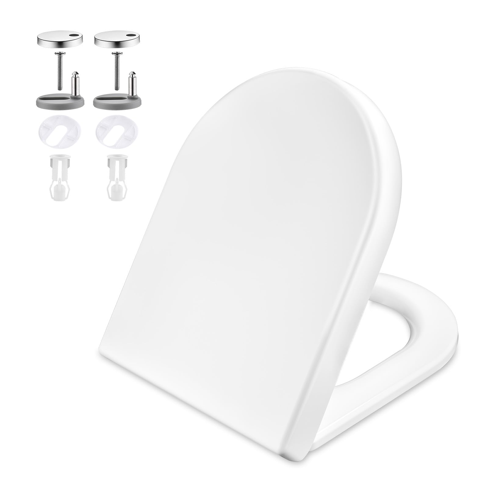Grifema G951 - Sedile WC a Forma di D, Bianco
