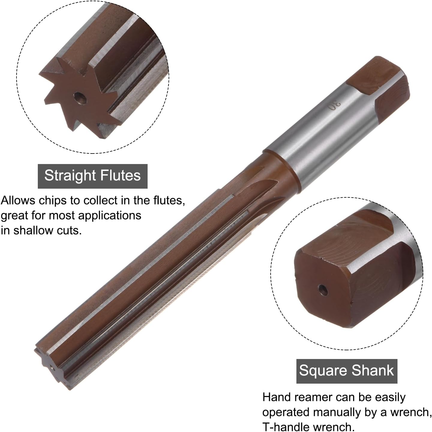 QUARKZMAN Alesatore Manuale 30mm H7 Flauti Dritti - immagine 3