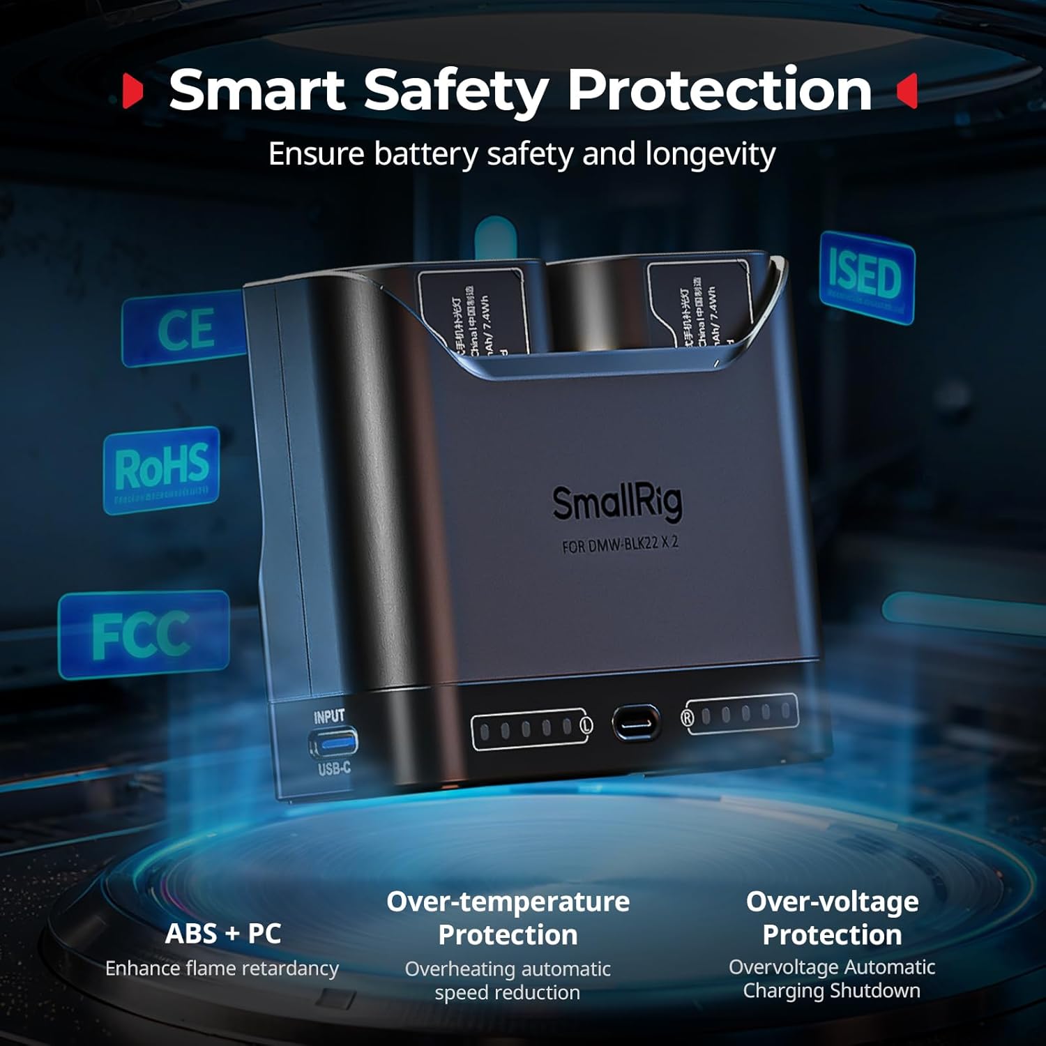 Smallrig Set Batterie DMW-BLK22 per Panasonic - immagine 7