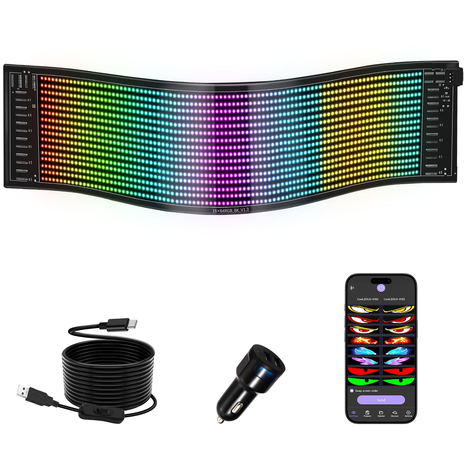 Insegna Luminosa LED Flessibile 37x9.2cm