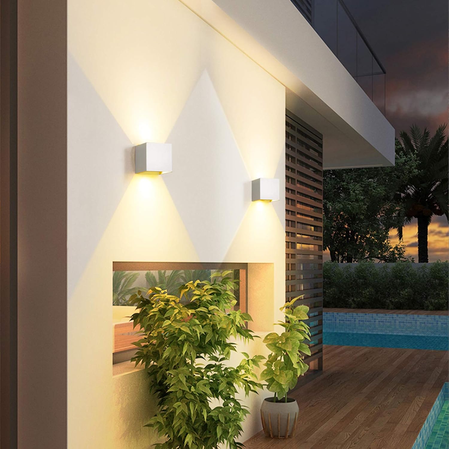 Applique da Parete LED Cubo 6W 3000K IP65 - immagine 2