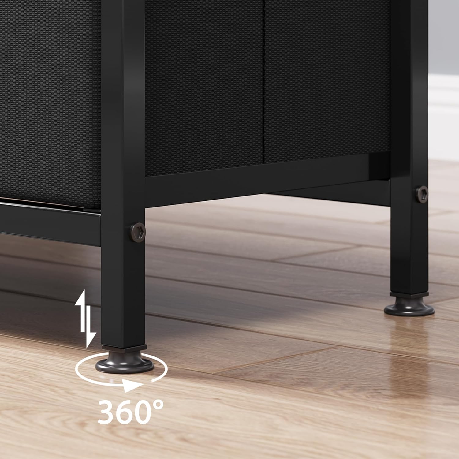 Zstar Supporto TV con 3 Cassetti e Ripiani Aperti - immagine 4