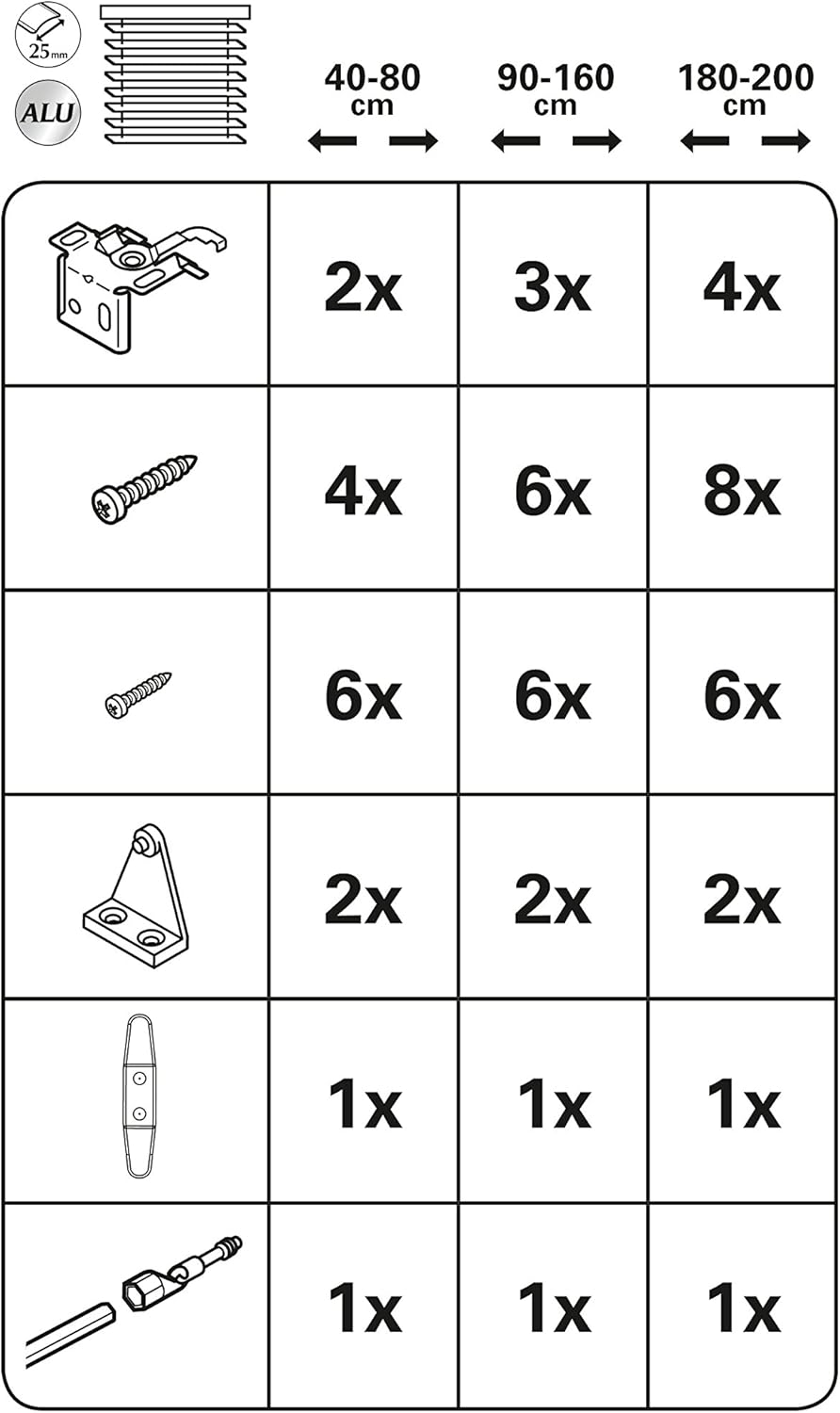 Gardinia Veneziana in Alluminio 120x130 cm, Bianco - immagine 7