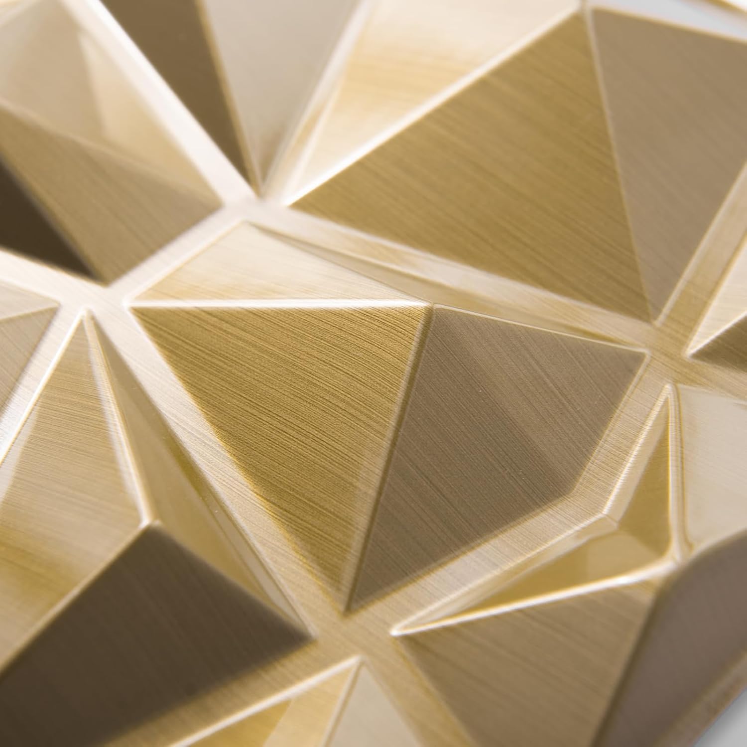 Art3d Pannelli 3D Diamond Design per Interni, Oro (33 pz) - immagine 8