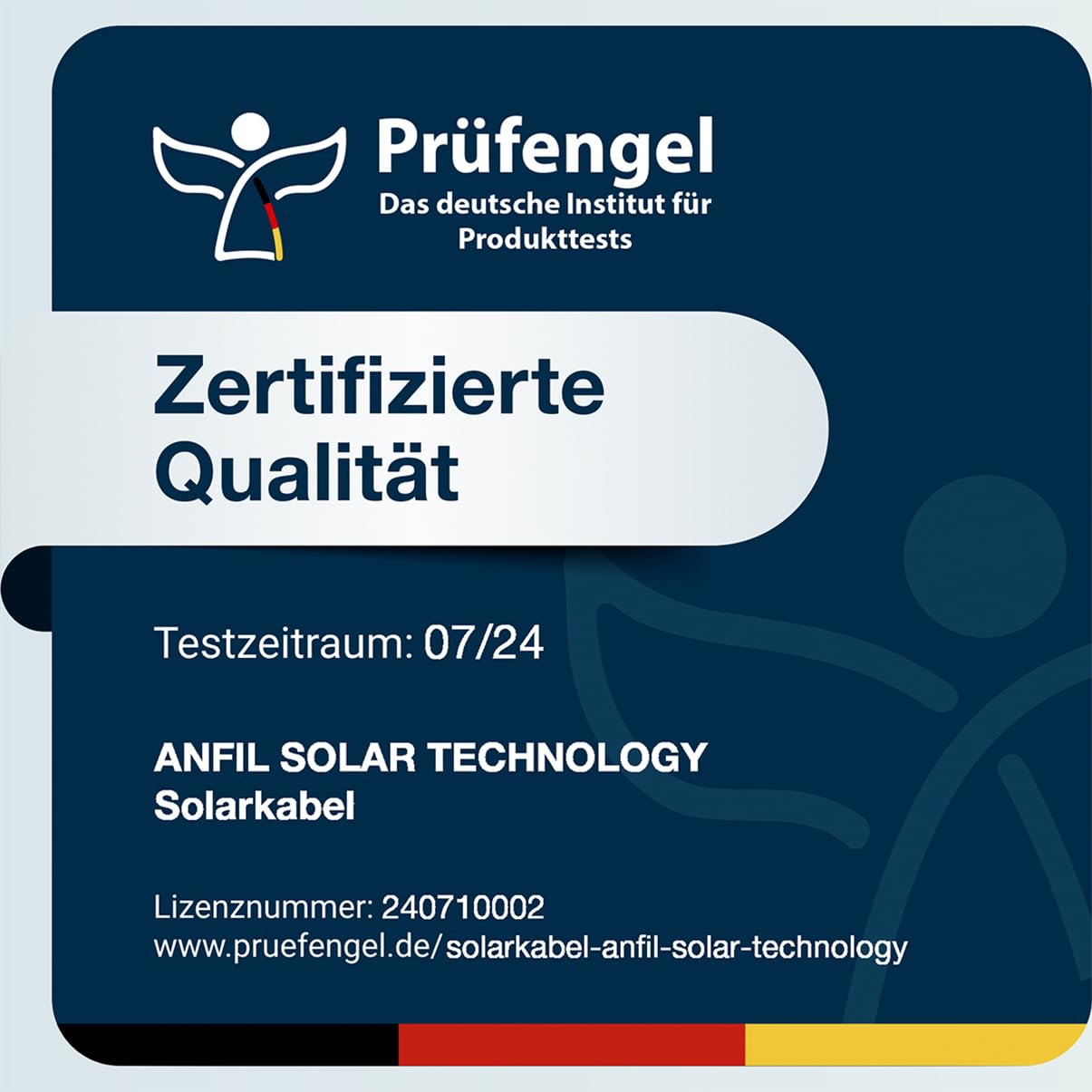 ANFIL Cavo Prolunga Pannello Solare 4mm² | Anfil Solar Technology | Velz