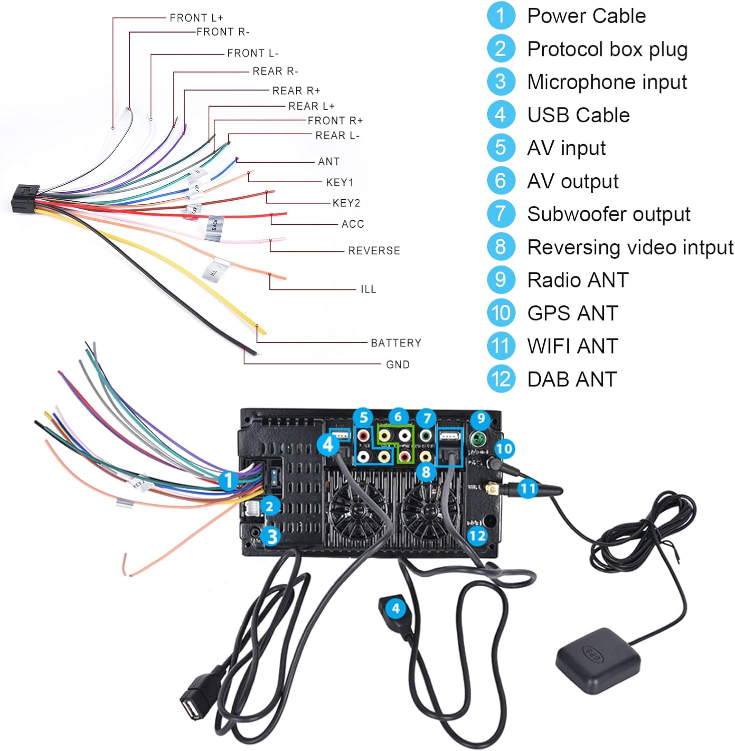 Podofo Autoradio 2 Din Android 7" Touchscreen con GPS - immagine 6