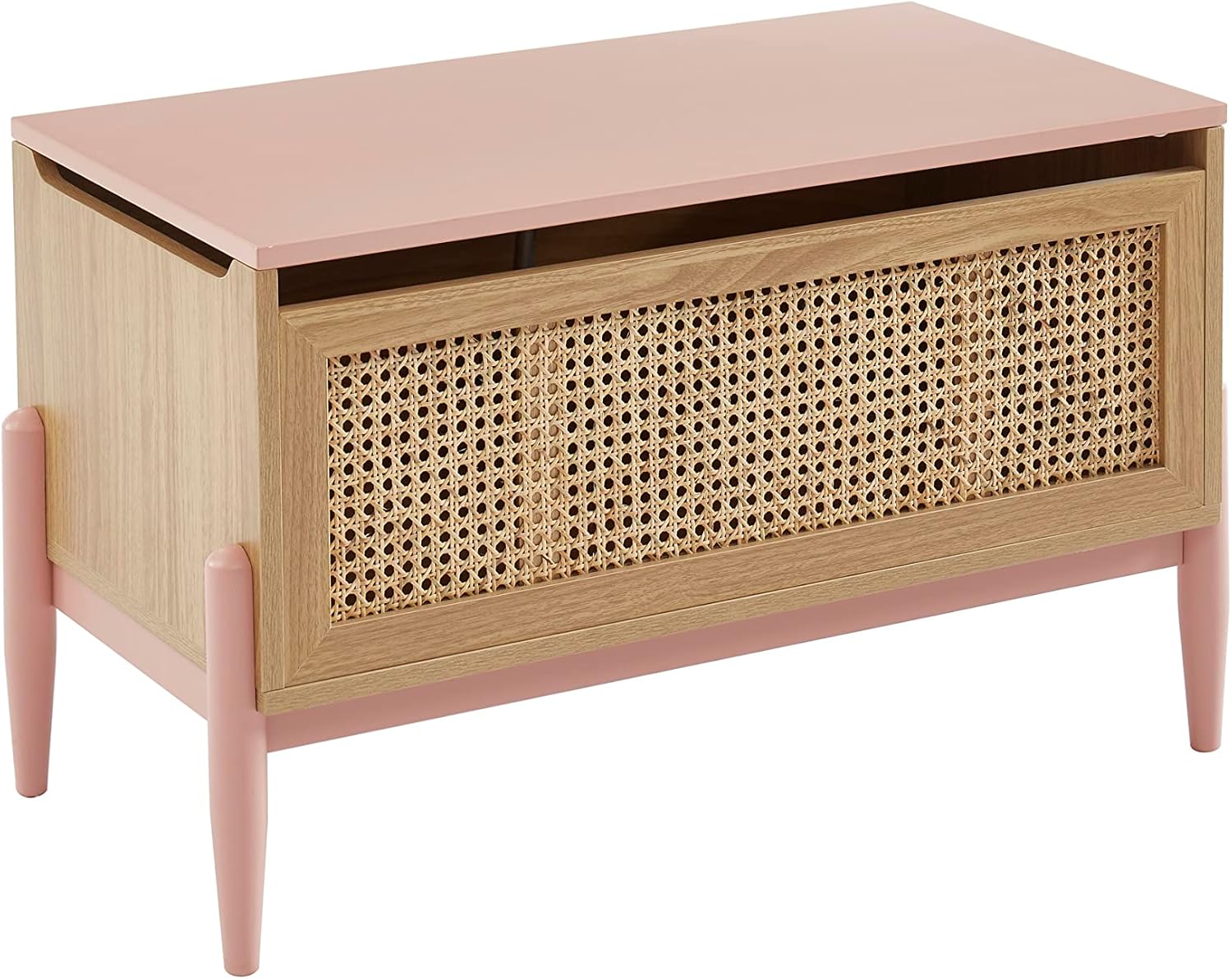 BAÏTA Bauletto giocattolo PABLO rosa e canning rattan