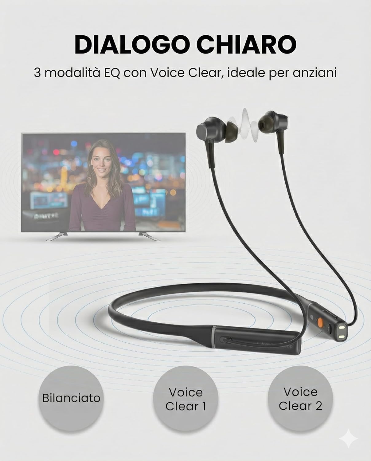 Avantree Aura Loop - Auricolari TV Wireless con Auracast - immagine 5