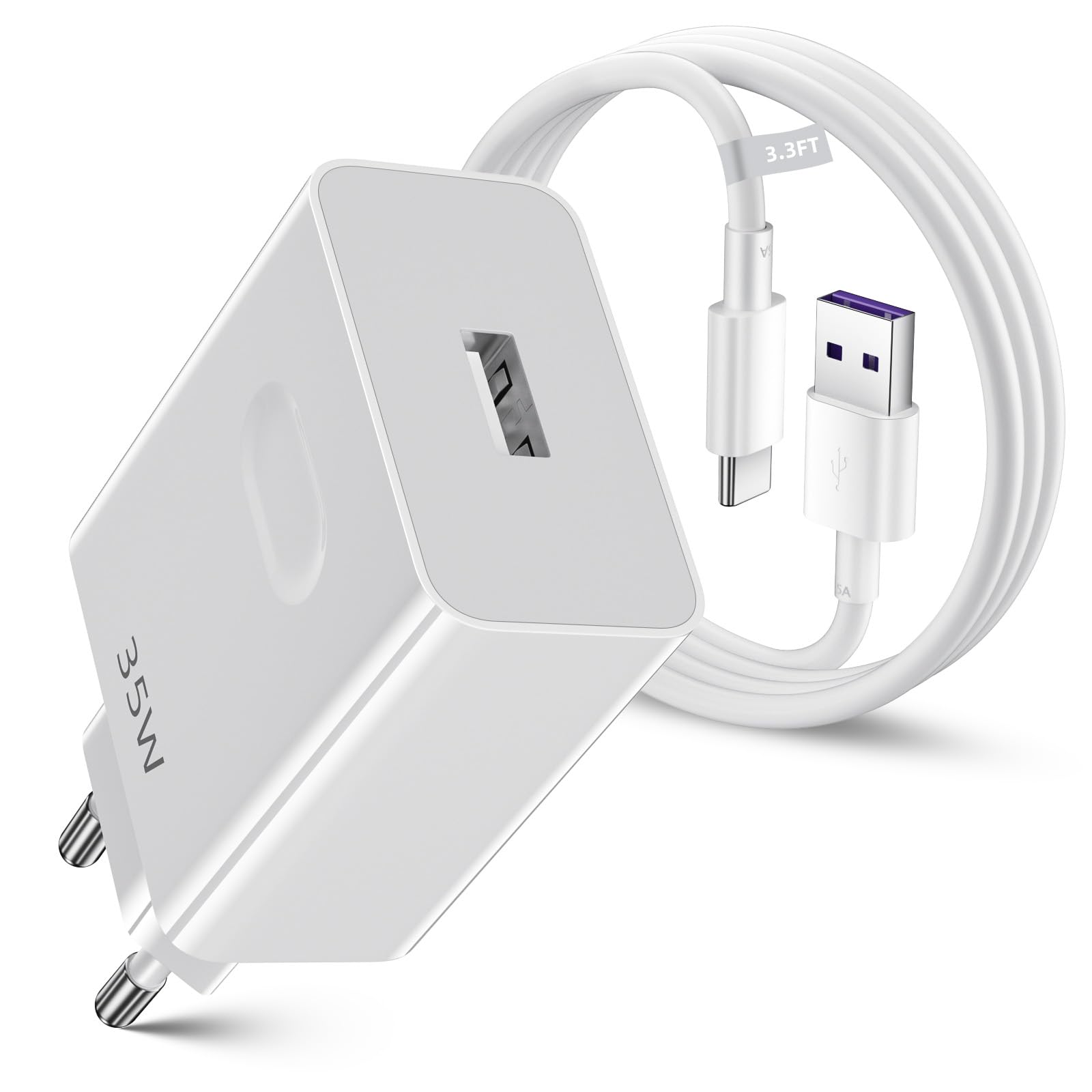 Caricabatterie USB SuperCharge 35W con Cavo USB-C 1m