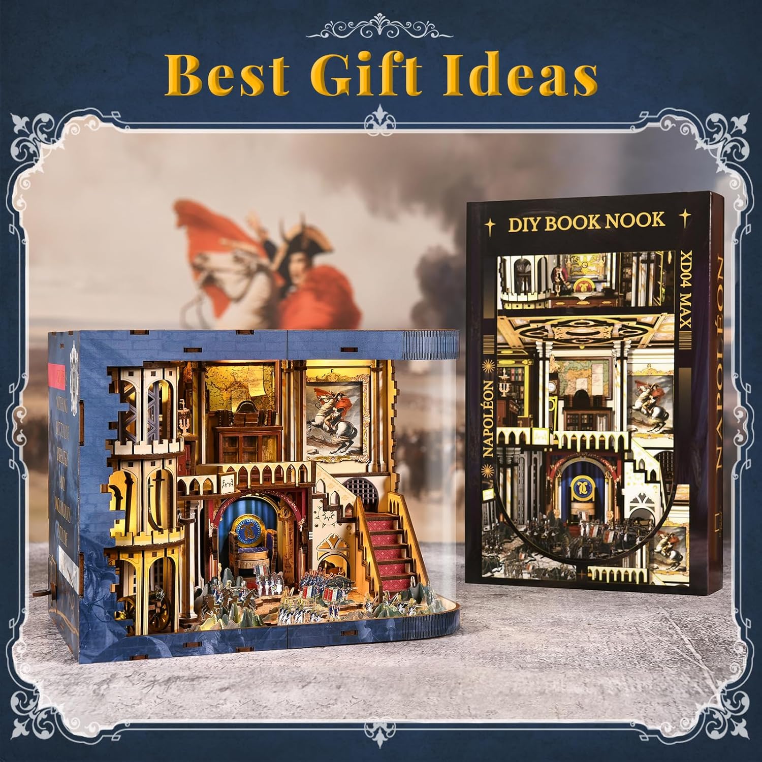 Book Nook Kit - Puzzle in Legno Miniatura con Luci LED 3D - immagine 6