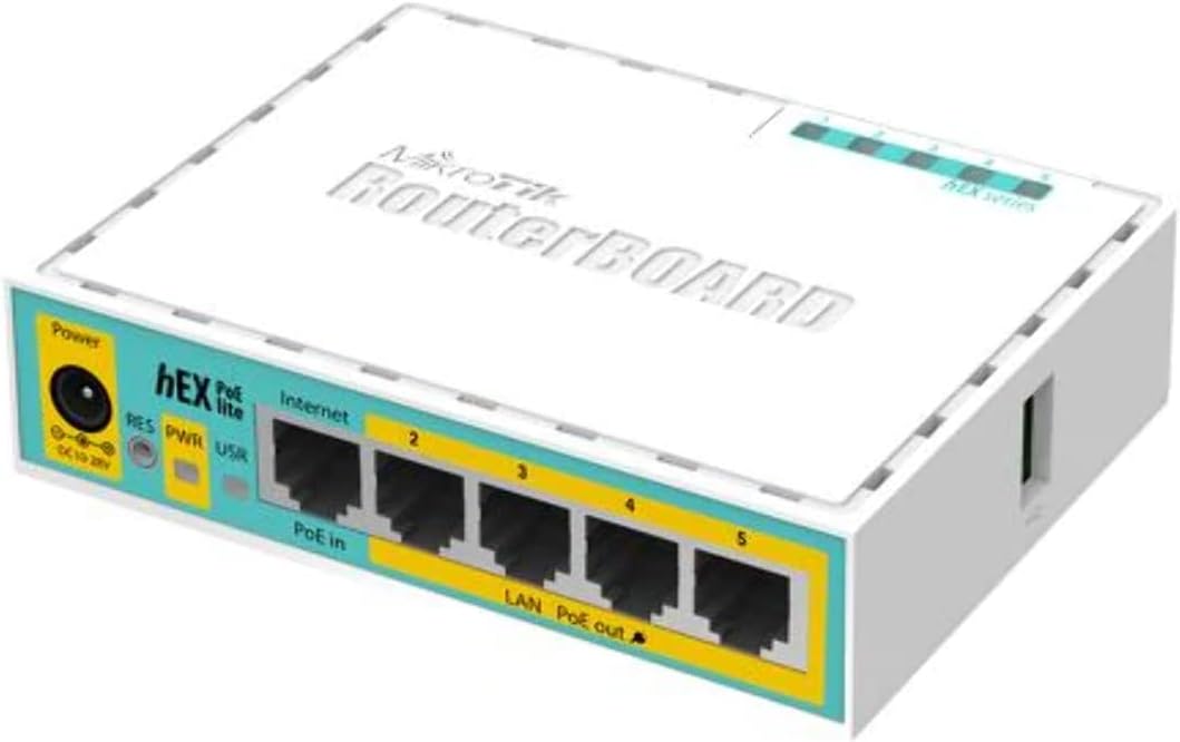 Mikrotik hEX PoE lite Router Ethernet LAN White - immagine 2