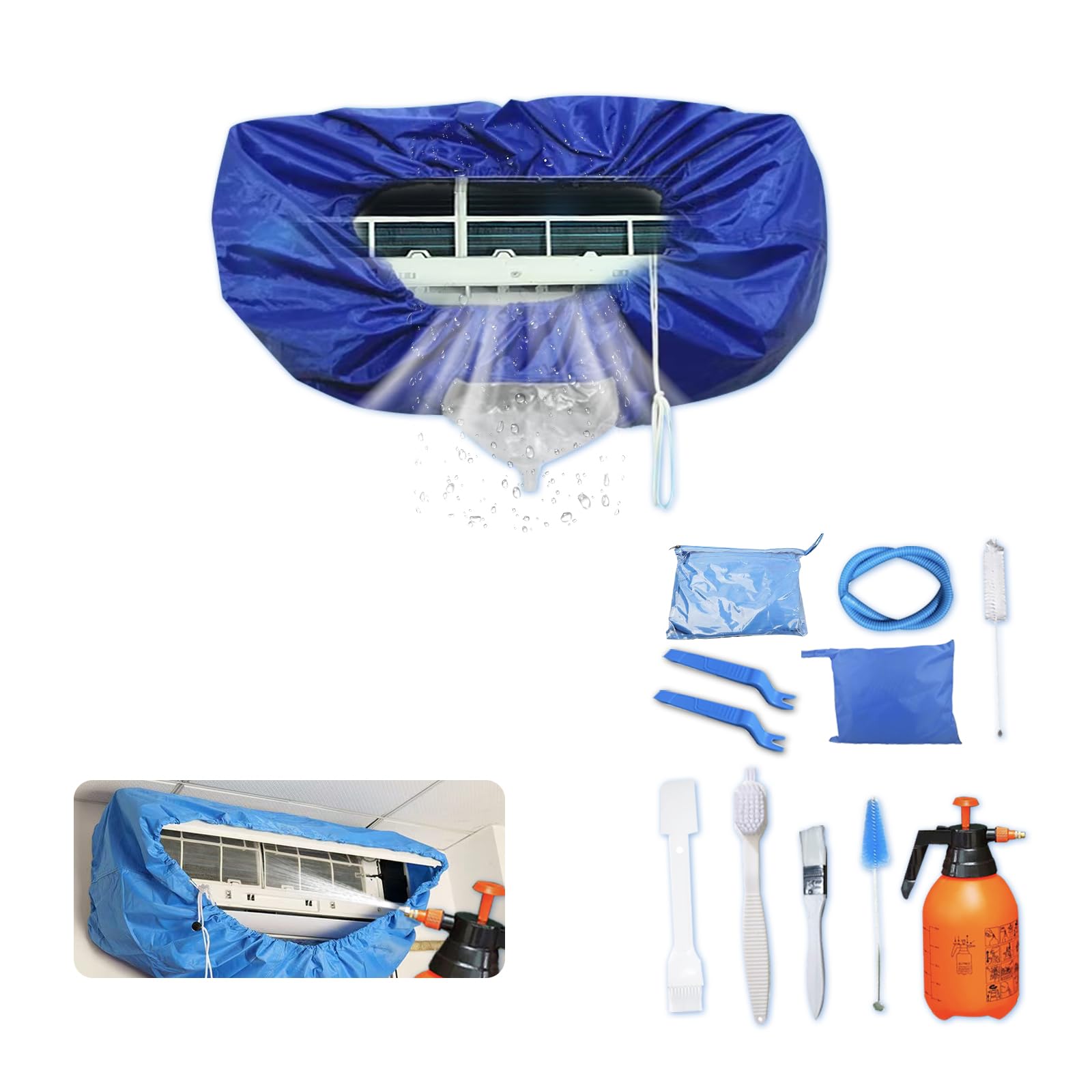 Kikepilm Kit Pulizia Condizionatori Split 12 Pezzi