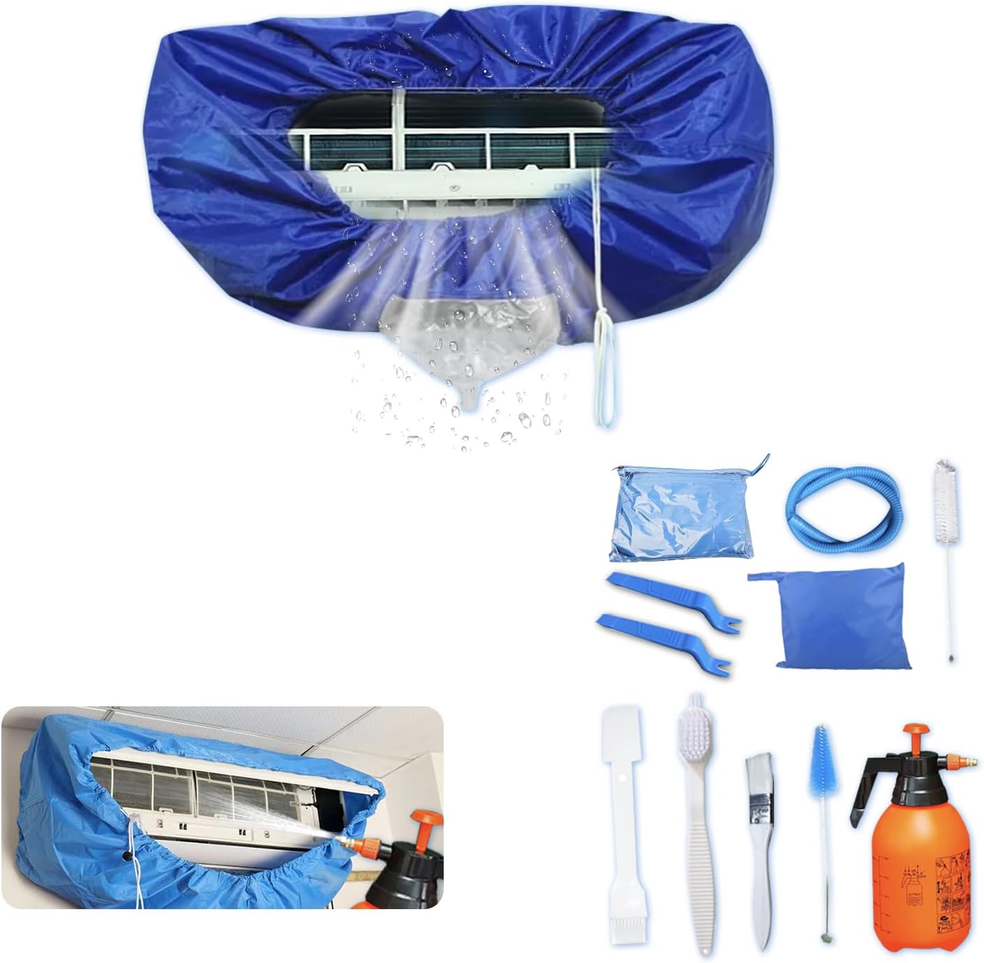 Kikepilm Kit Pulizia Condizionatori Split 12 Pezzi - immagine 1