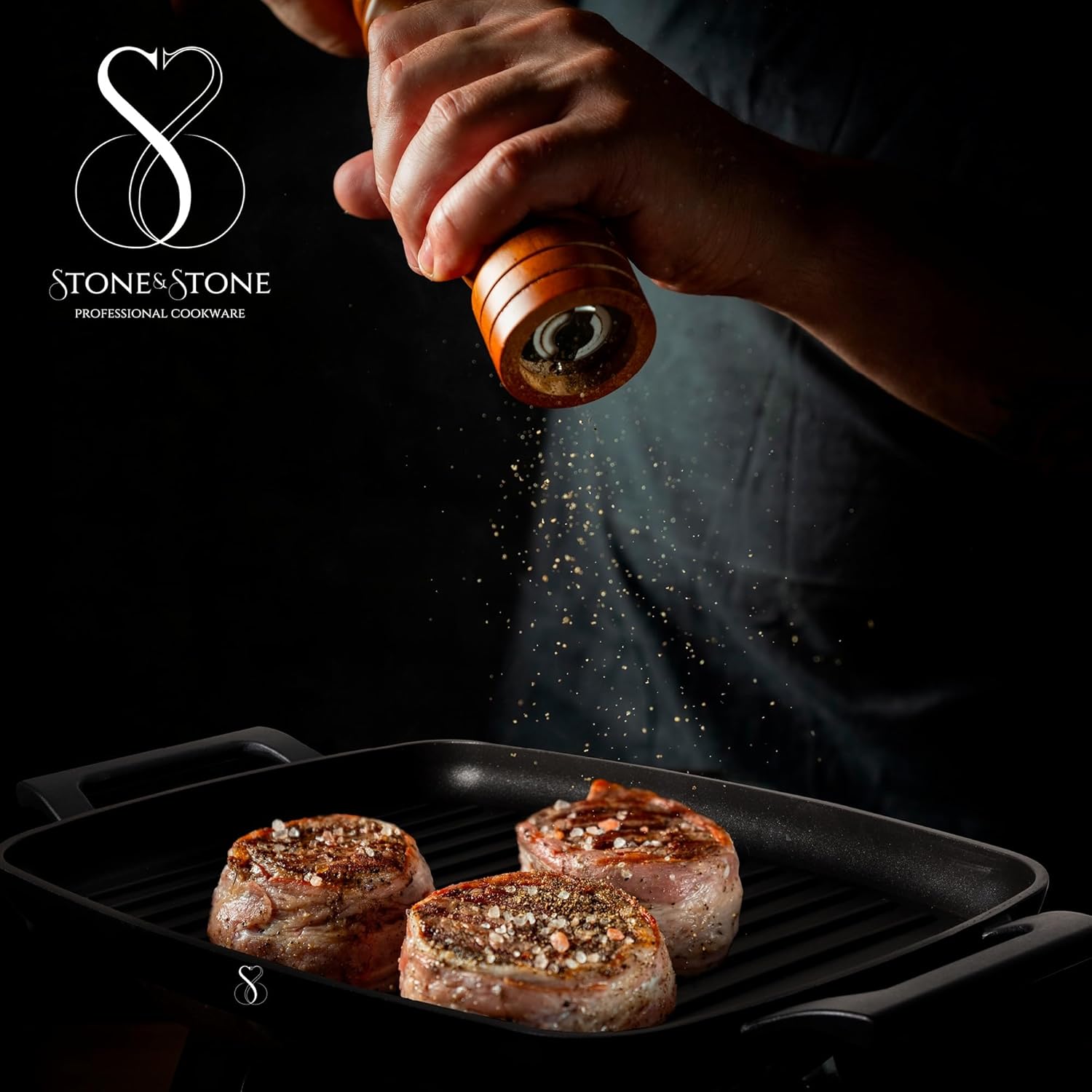 Stone&stone Griglia Bistecchiera Rettangolare 47cm - immagine 7