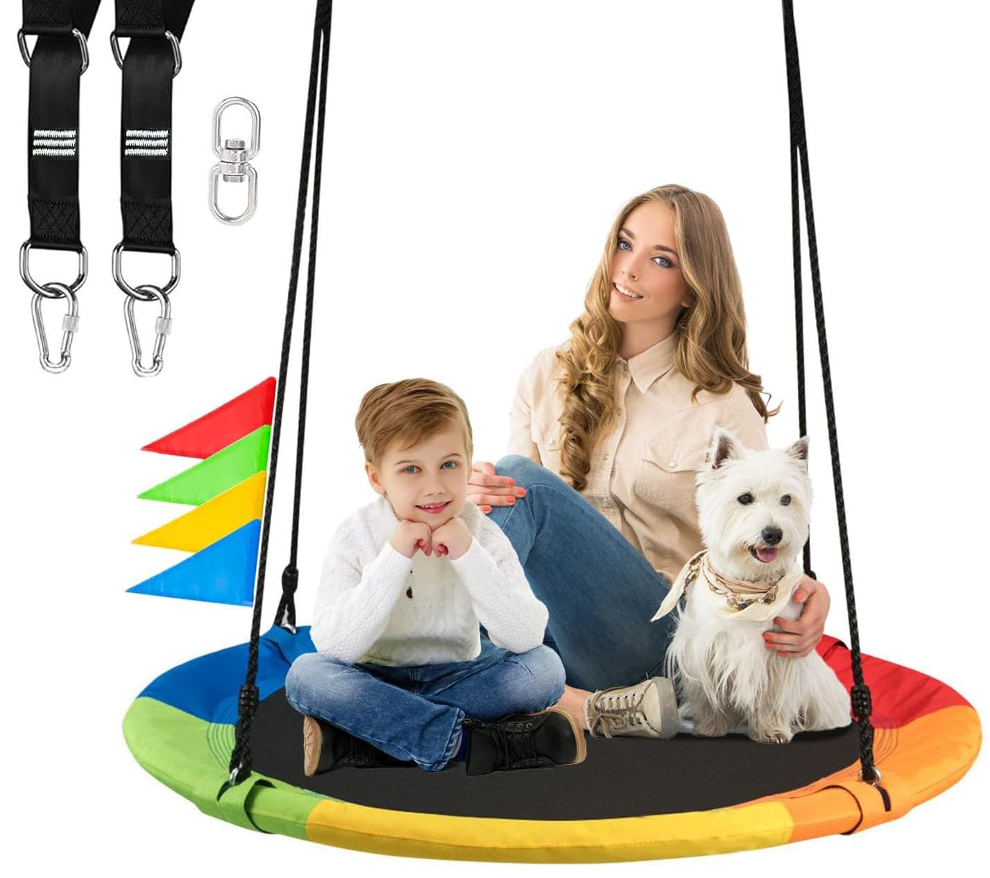 Joytential Altalena da Giardino Rotonda 100cm