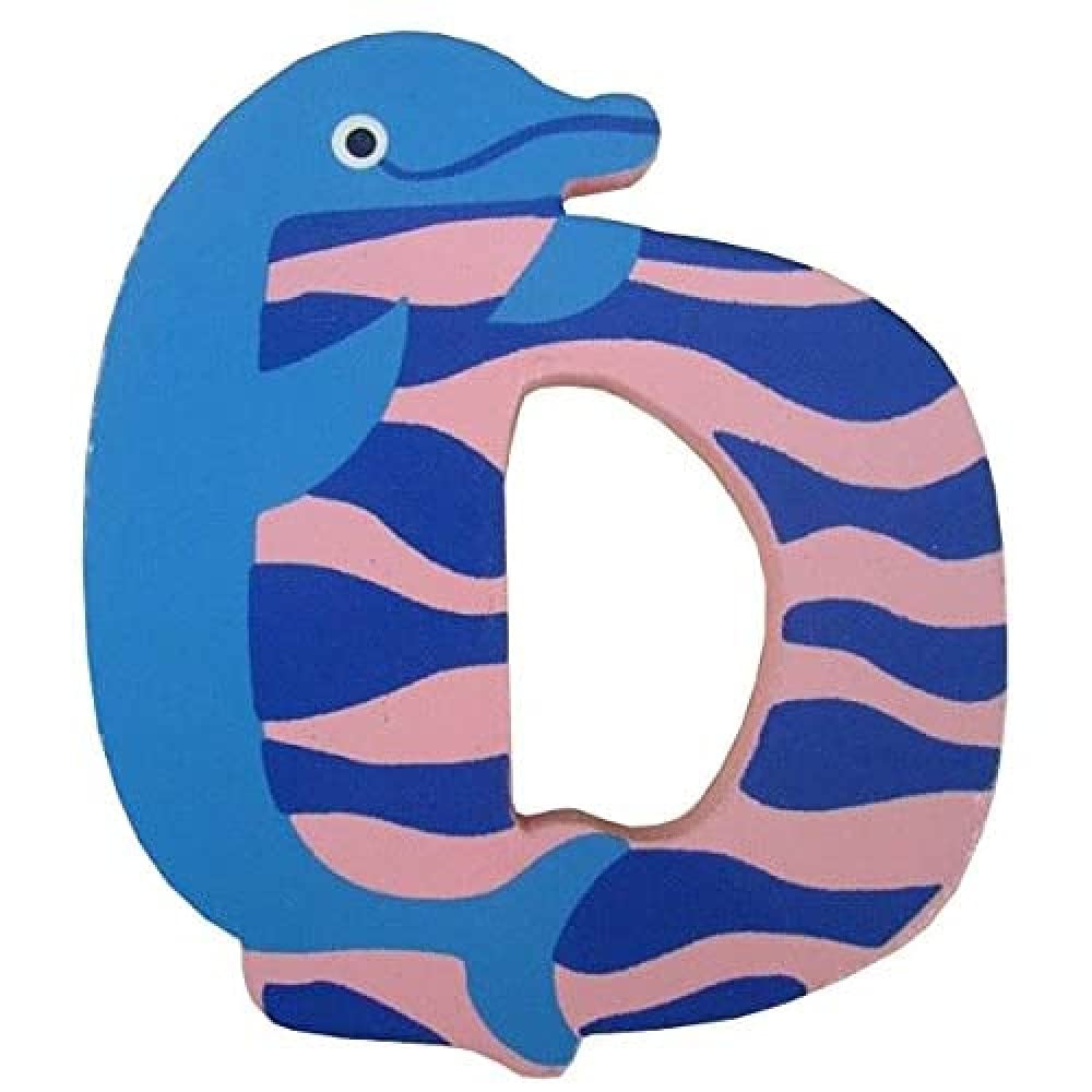 Lettera Decorativa per Nomi Bambini nella stanzetta con Animali Lettera D