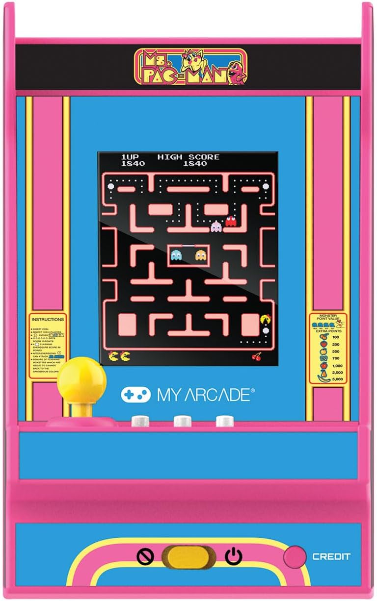 NANO PLAYER PRO 2,4" Ms.PAC-MAN PORTABLE RETRO ARCADE - immagine 2