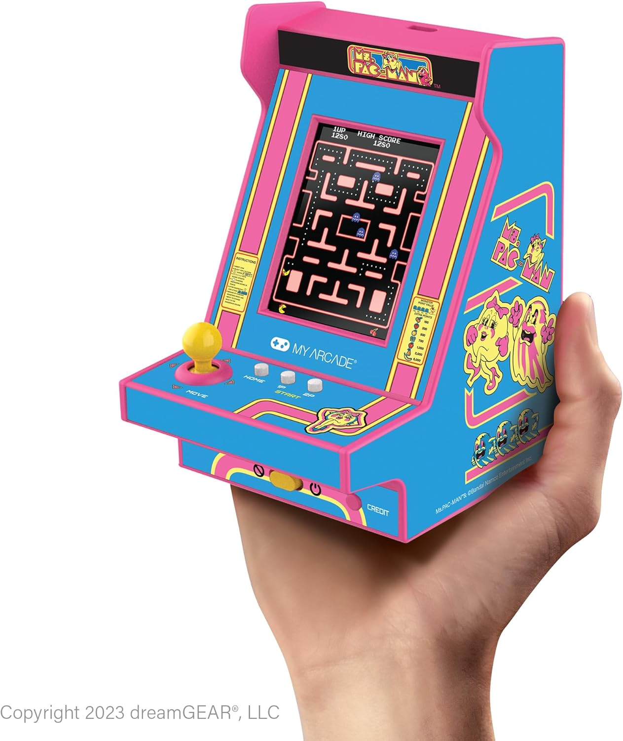 NANO PLAYER PRO 2,4" Ms.PAC-MAN PORTABLE RETRO ARCADE - immagine 3