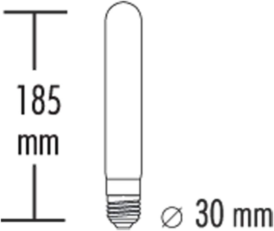 Greenandco 10x Lampadina LED Vintage E27 T30 2W - immagine 4