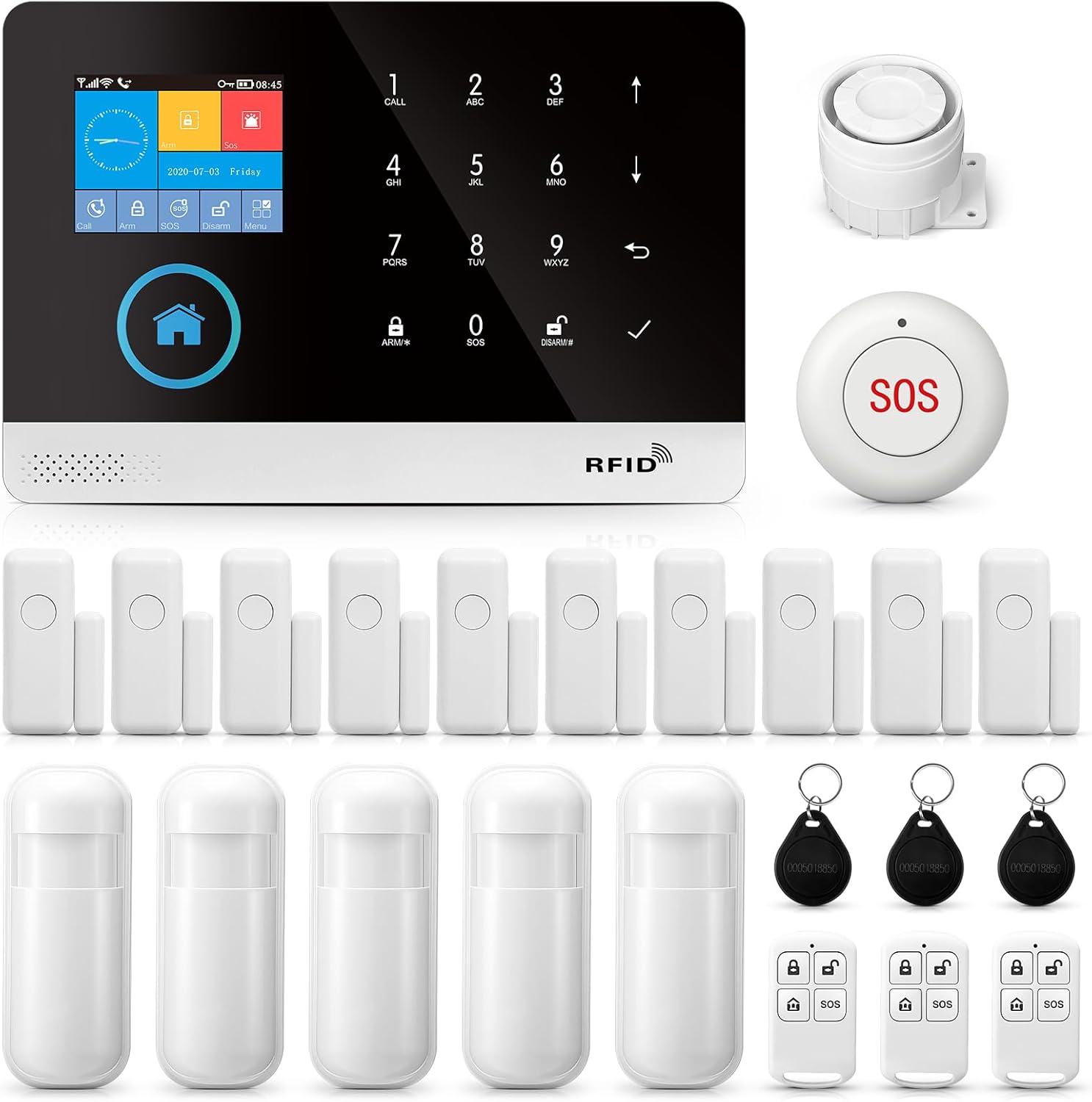 Kit Allarme Sicurezza Domestica Wireless WiFi GSM