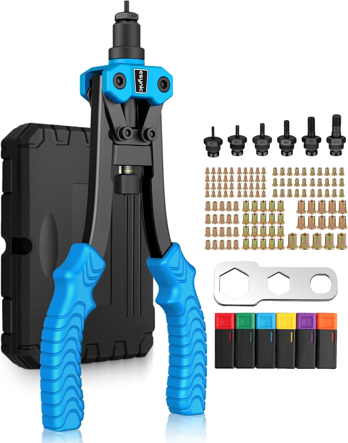 eSynic Rivettatrice Professionale 12'' con 125 Dadi Rivetti - immagine 1