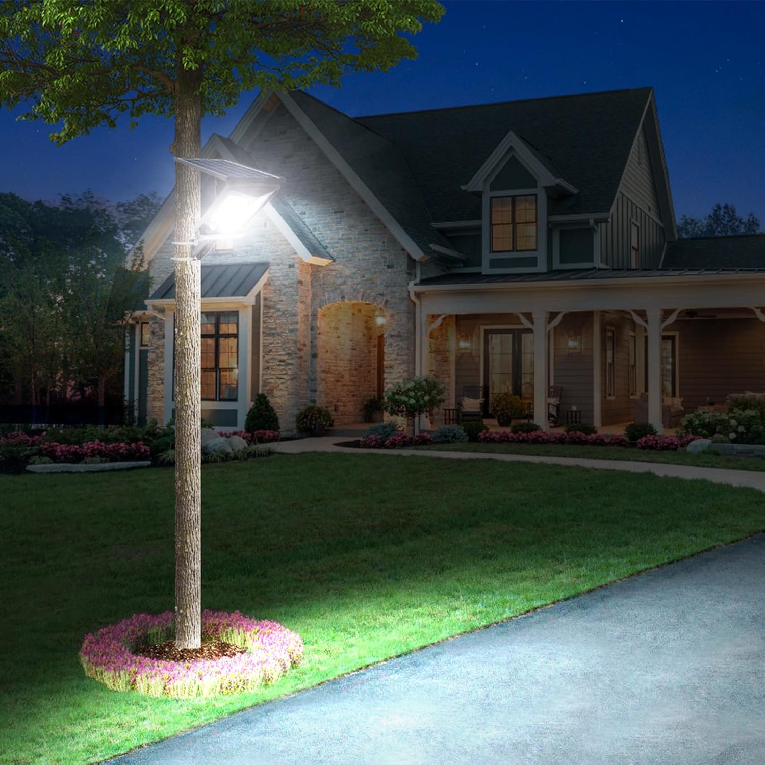 Intelamp Faretto LED Esterno Solare 3000LM - immagine 6