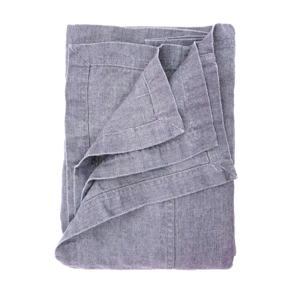 JOWOLLINA - Coperta Plaid Rasa, 250 x 280 cm, 100% Lino StoneWashed