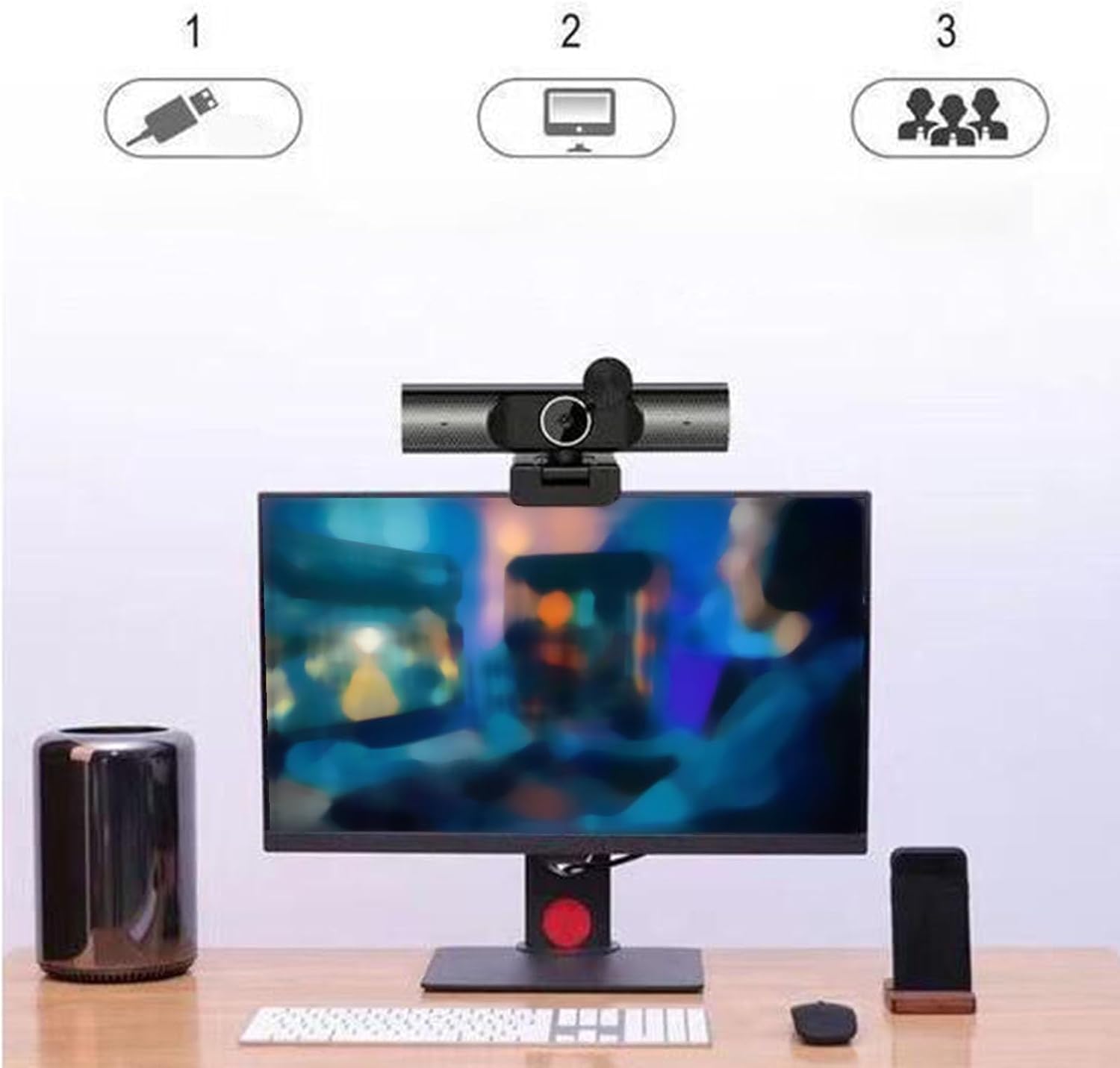 Topiky Webcam 2K 30 Fps con Microfono e Altoparlante - immagine 5