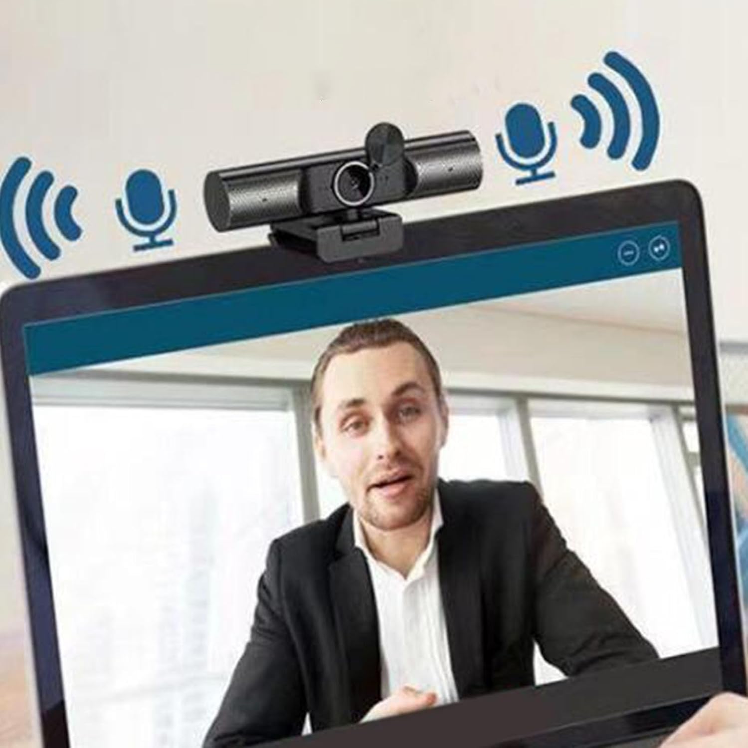 Topiky Webcam 2K 30 Fps con Microfono e Altoparlante - immagine 8